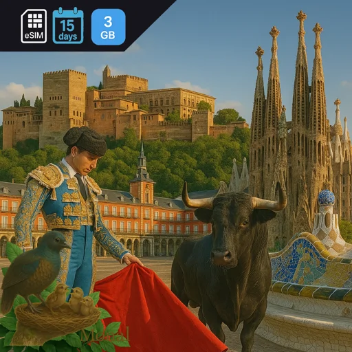 Spain 3GB 15Days