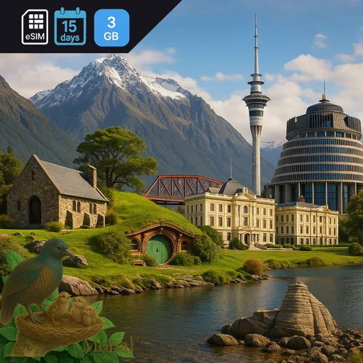New Zealand 3GB 15Days