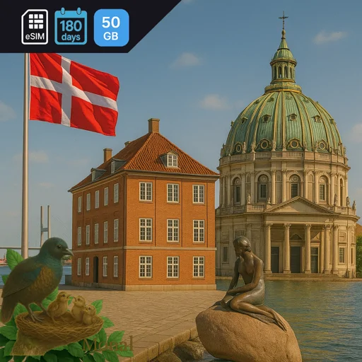 Denmark 50GB 180Days