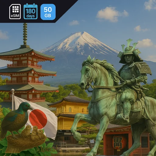 Japan 50GB 180Days