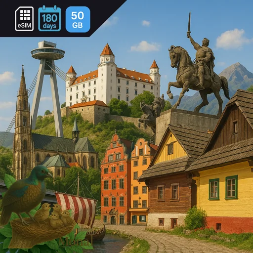 Slovakia 50GB 180Days