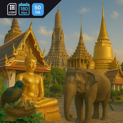 Thailand 50GB 180Days