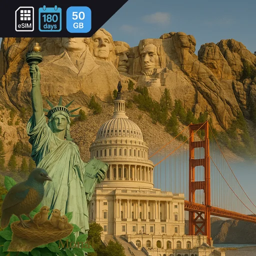 United States 50GB 180Days