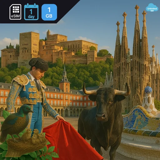 Spain 1GB/Day FUP1Mbps