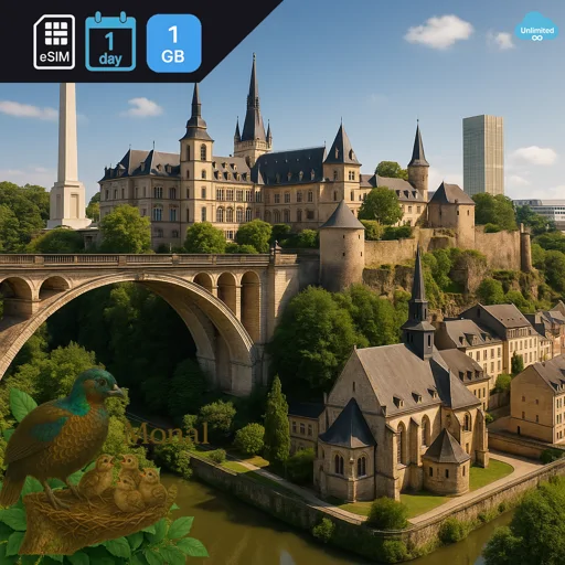 Luxembourg 1GB/Day FUP1Mbps Unlimited