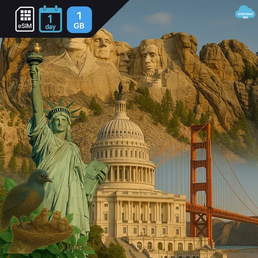 United States 1GB/Day (USIP) Unlimited