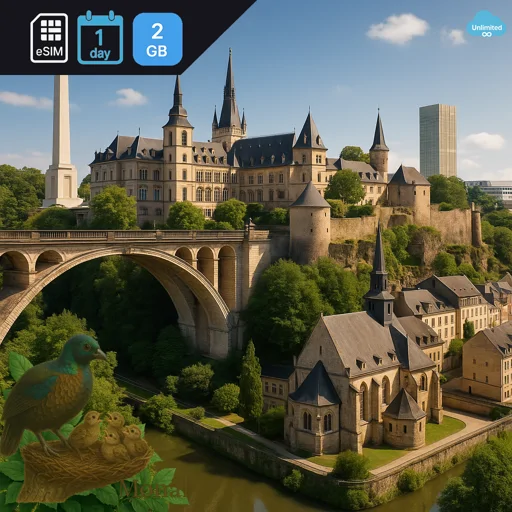 Luxembourg 2GB/Day FUP1Mbps Unlimited