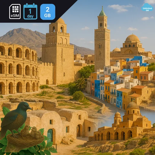 Tunisia 2GB/Day