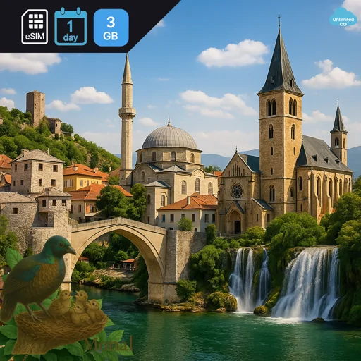 Bosnia and Herzegovina 3GB/Day FUP1Mbps Unlimited