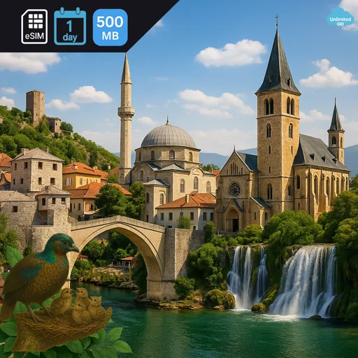 Bosnia and Herzegovina 500MB/Day