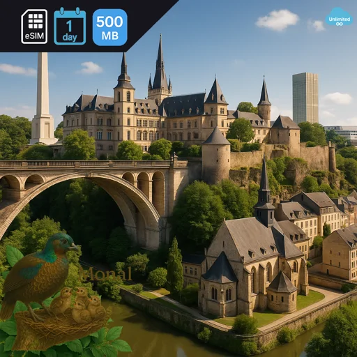 Luxembourg 500MB/Day