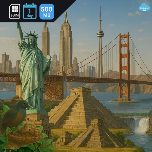 North America 500MB/Day