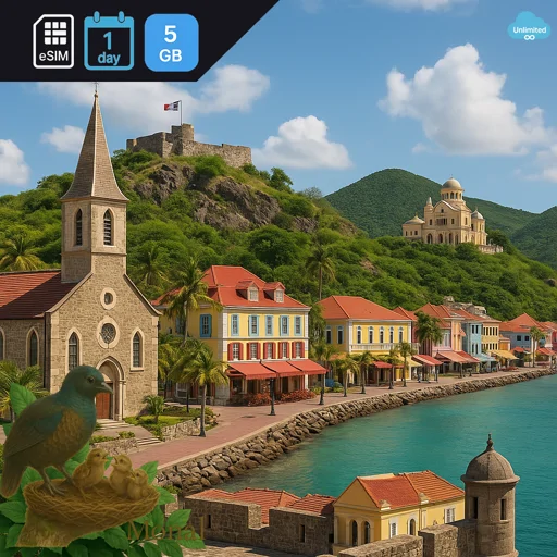 Saint Martin 5GB/Day Unlimited