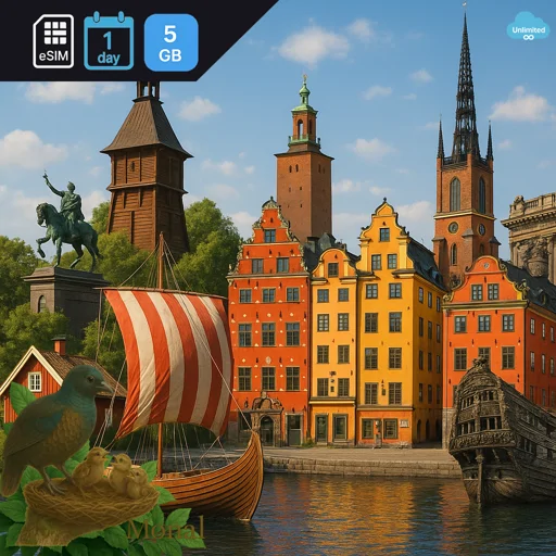 Sweden 5GB/Day Unlimited
