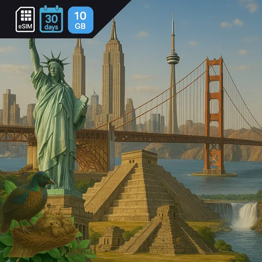 North America 10GB 30Days