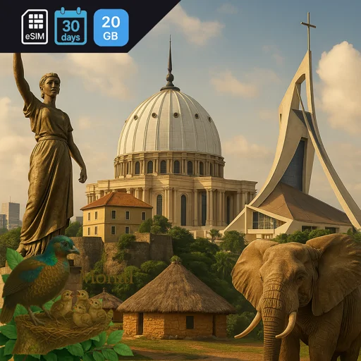 Cote d'Ivoire 20GB 30Days