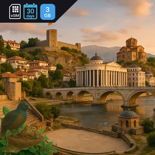 North Macedonia 3GB 30Days