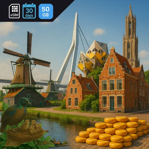 Netherlands 50GB 30Days