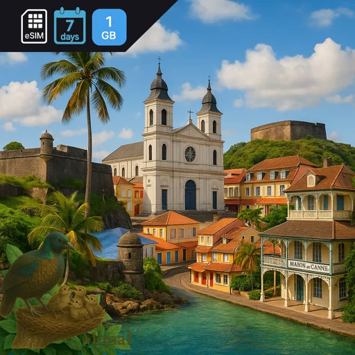 Guadeloupe 1GB 7Days