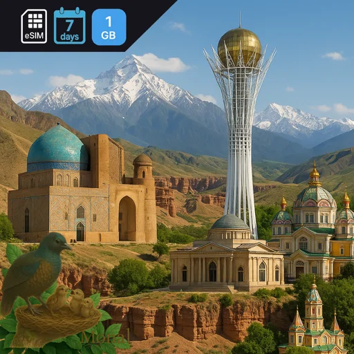 Kazakhstan 1GB 7Days