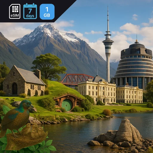 New Zealand 1GB 7Days