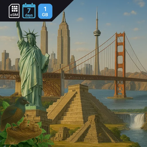 USA & Canada 1GB 7Days