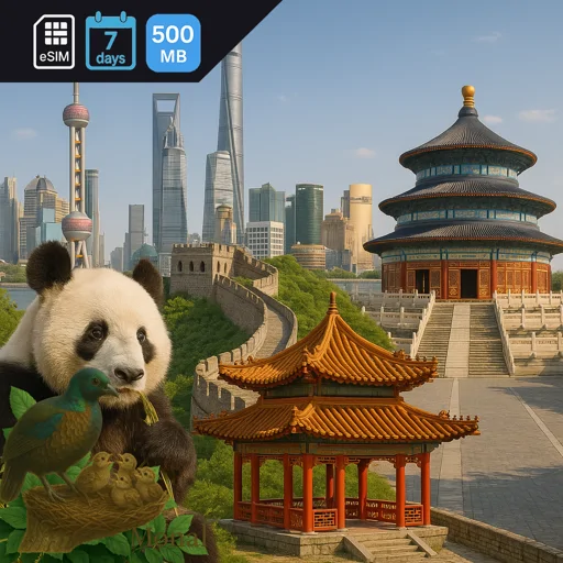 China mainland 500MB 7Days