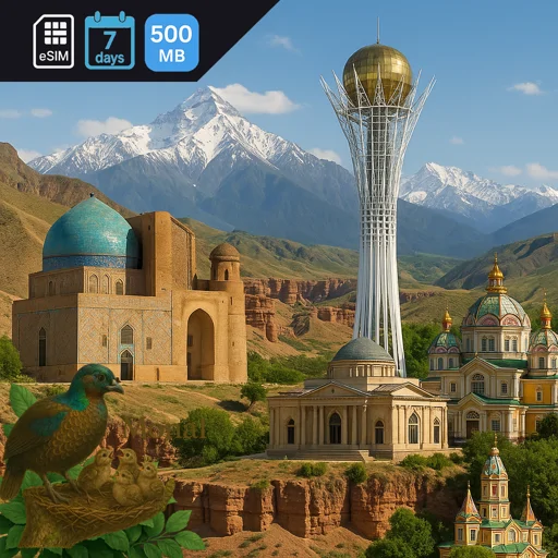 Kazakhstan 500MB 7Days
