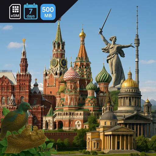 Russia 500MB 7Days