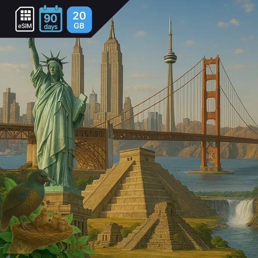 North America 20GB 90Days