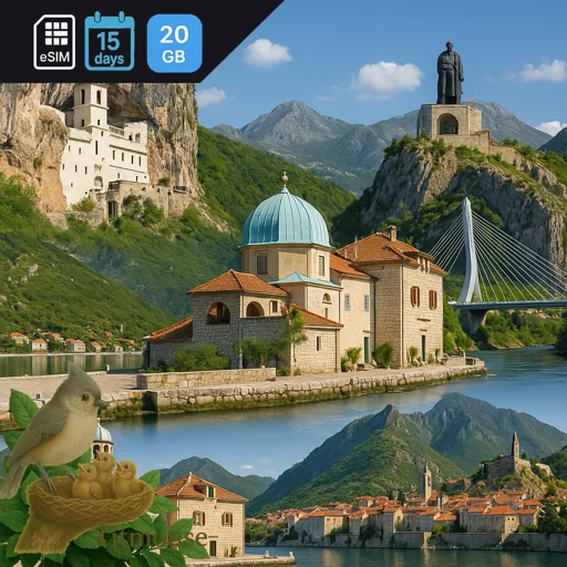 Montenegro - 20 GB - 15 days