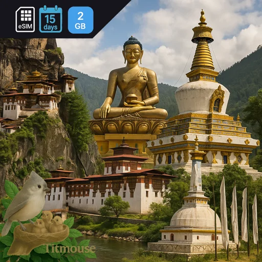 Bhutan - 2 GB - 15 Days