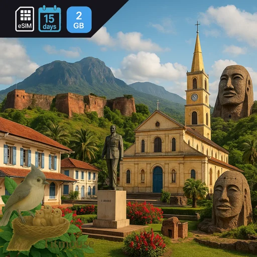 French Guiana - 2 GB - 15 days