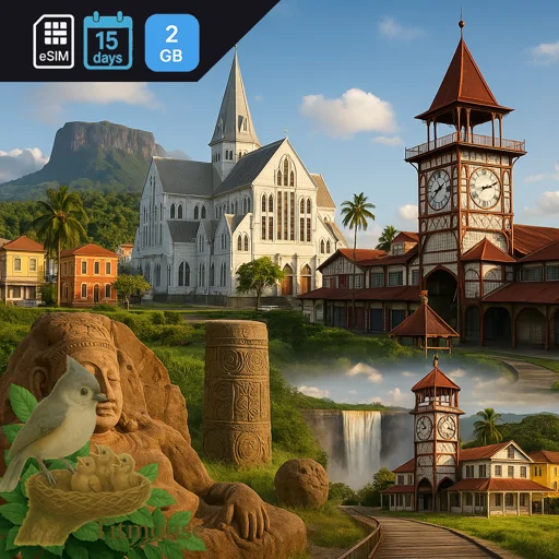 Guyana - 2 GB - 15 Days