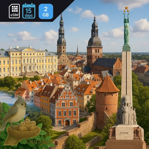 Latvia - 2 GB - 15 Days