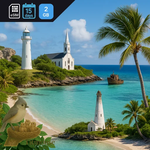 Turks and Caicos Islands - 2 GB - 15 Days