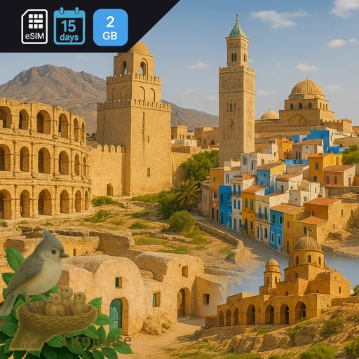 Tunisia - 2 GB - 15 days