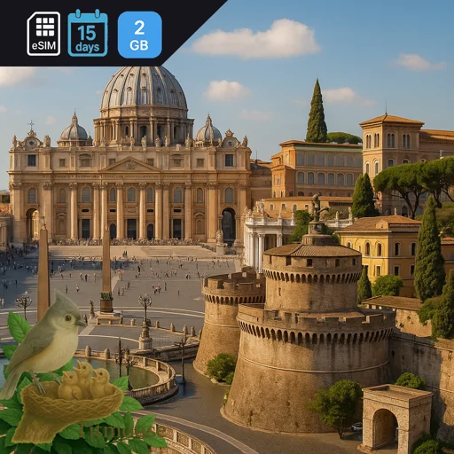 Vatican City - 2 GB - 15 days