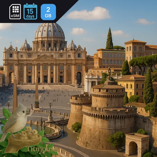 Vatican City - 2 GB - 15 Days