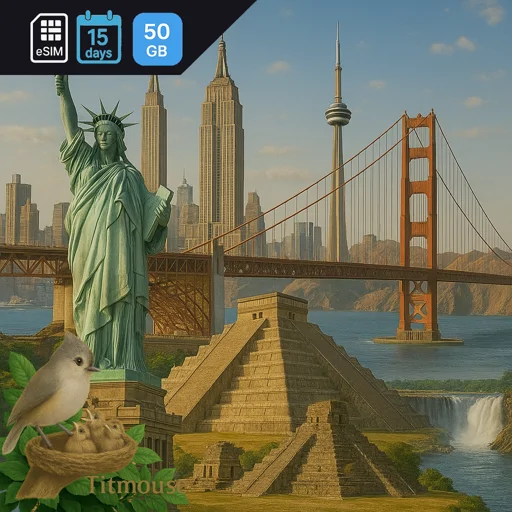 North America - 50 GB - 15 days