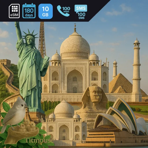 Discover Global - 10 GB - 100 SMS - 100 Mins - 180 Days