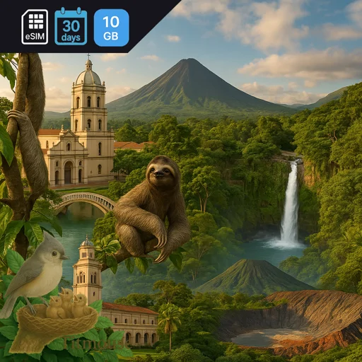 Costa Rica - 10 GB - 30 days
