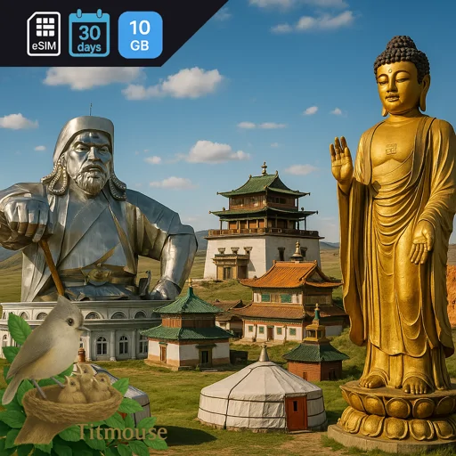 Mongolia - 10 GB - 30 days