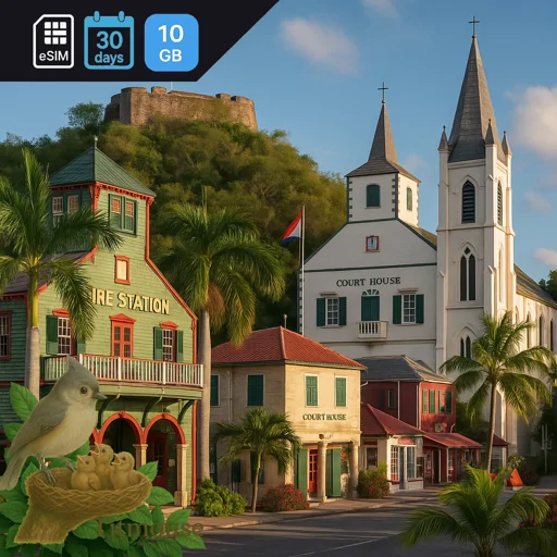 Sint Maarten (Dutch Part) - 10 GB - 30 days