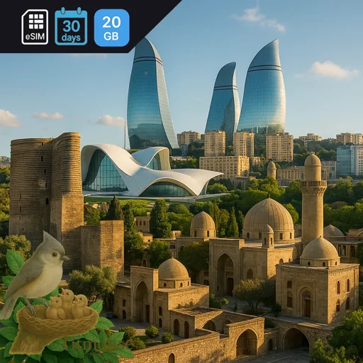 Azerbaijan - 20 GB - 30 days