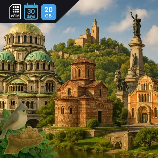 Bulgaria - 20 GB - 30 Days