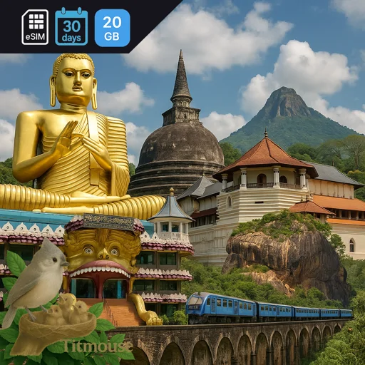 Sri Lanka - 20 GB - 30 Days