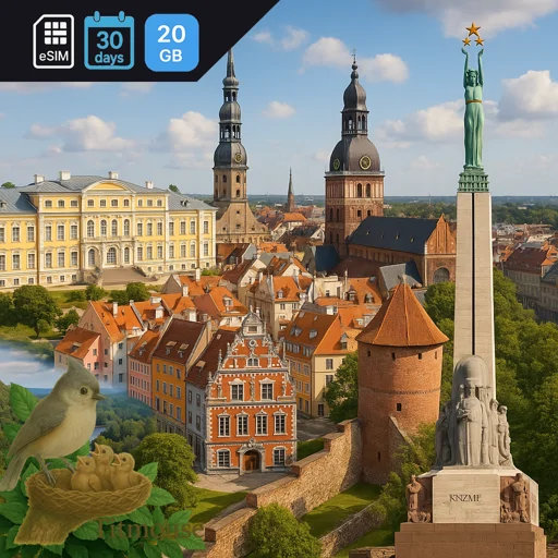 Latvia - 20 GB - 30 Days