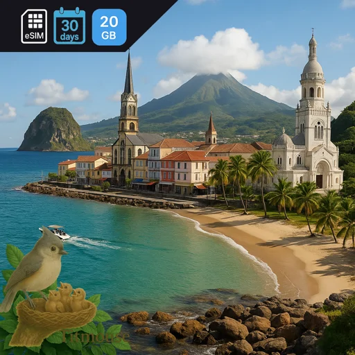 Martinique - 20 GB - 30 Days