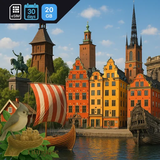 Sweden - 20 GB - 30 days